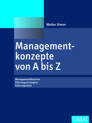 cover image of Managementkonzepte von a bis Z